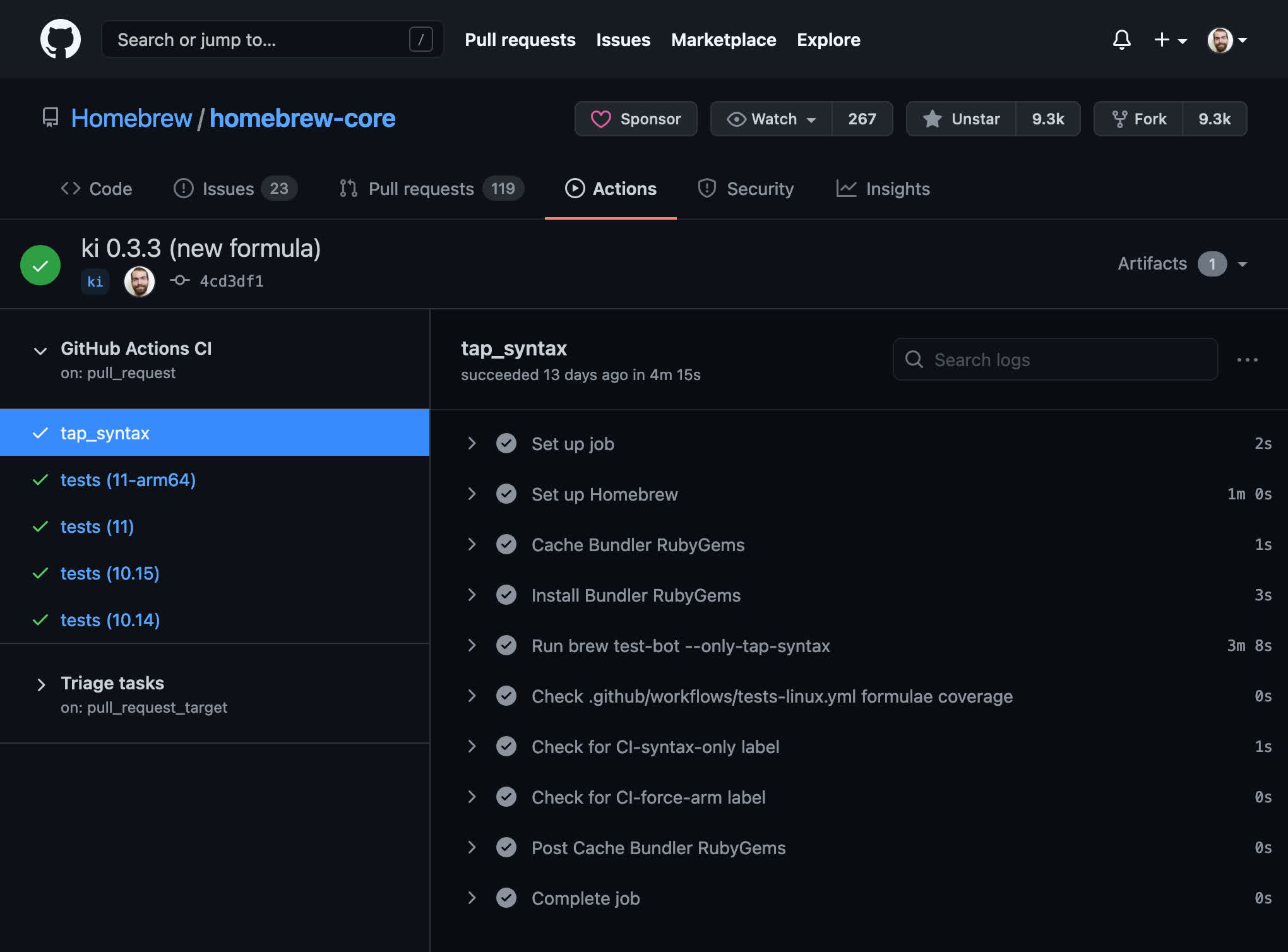 Green tests are the best tests